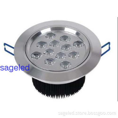 9W LED ceiling lights bright silver